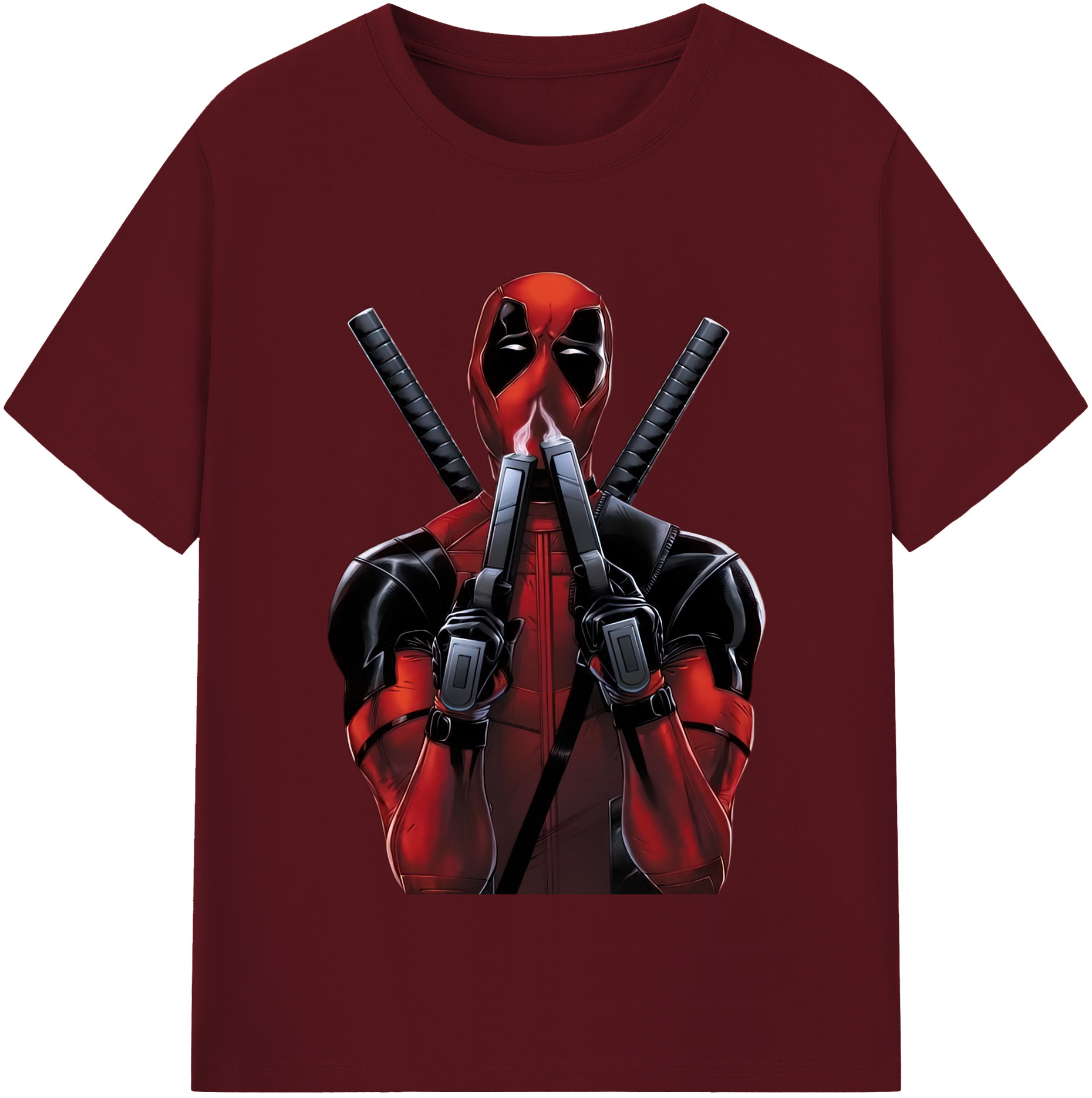 （画像用） Deadpool デッドプール 綿100％半袖Tシャツ（フロントプリント）